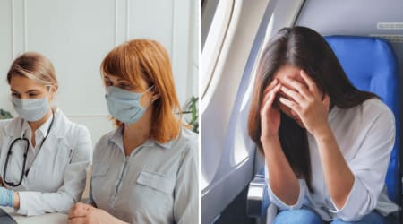 Woman suffered a medical emergency mid-flight as two doctors stepped in — one simple ingredient from the cabin helped turn things around in minutes