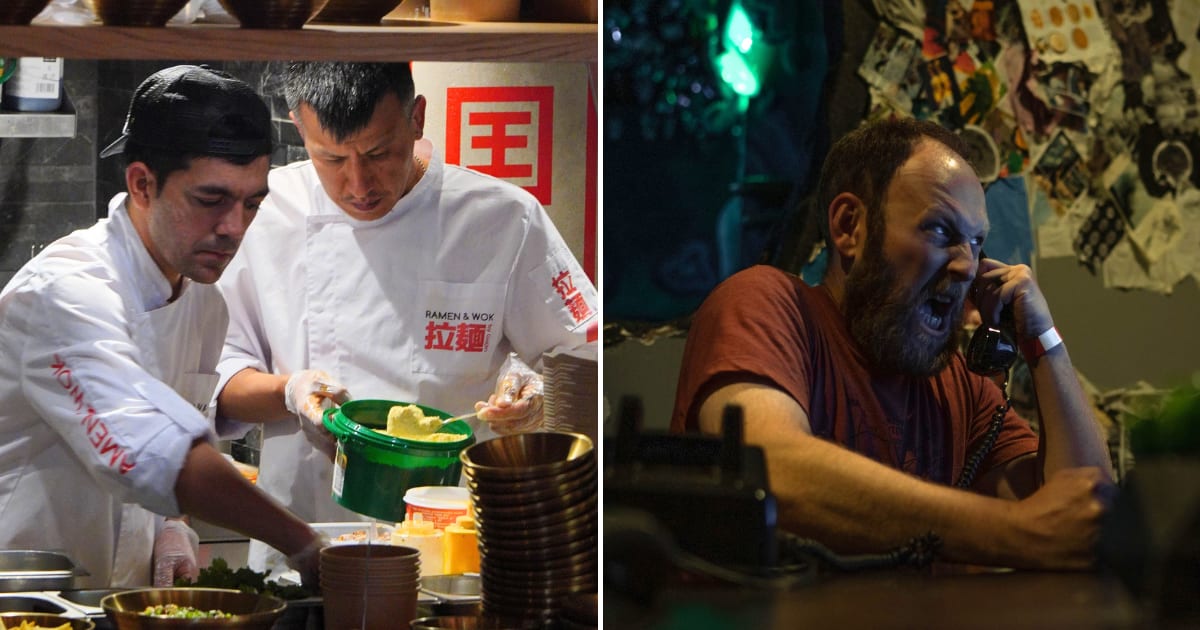 (L) Chefs at a restaurant preparing a large order (R) A man yelling on phone. (Representative Cover Image Source: Pexels | (L)Nadin Sh, (R) Chris F)