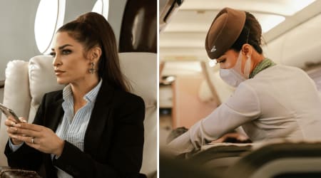 Passenger argued she deserved a free business-class upgrade because the seats were empty — one warning from the crew finally made her back down